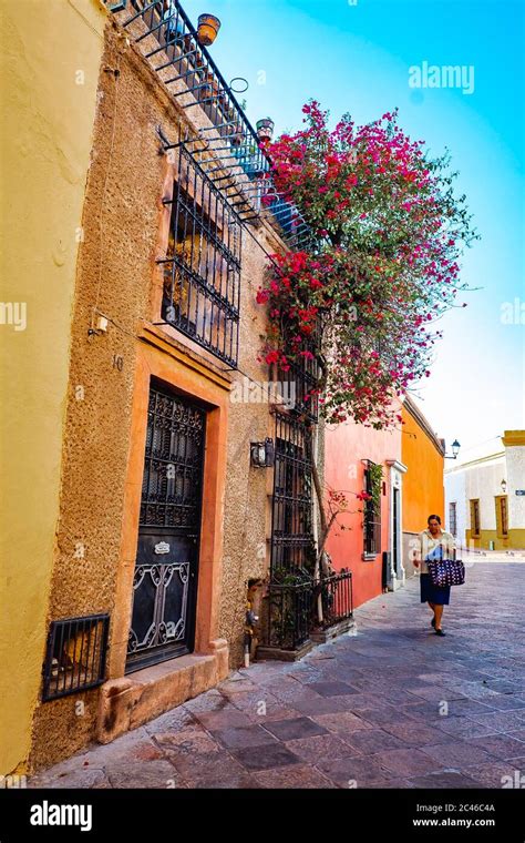 Historical Town Queretaro in Mexico Stock Photo - Alamy