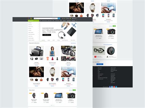 Ebay Landing Page Template by Dinesh Dangare - Freebie Supply