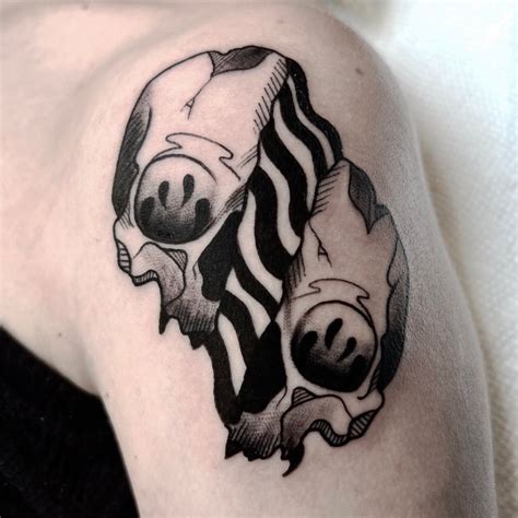 Tattoo uploaded by Manny Perez • Split skull • Tattoodo