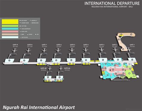 Denpasar Airport International Terminal Map - Ngurah Rai International ...