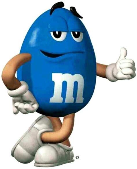 Blue M&M mascot | M&m characters, Blue, Blue color