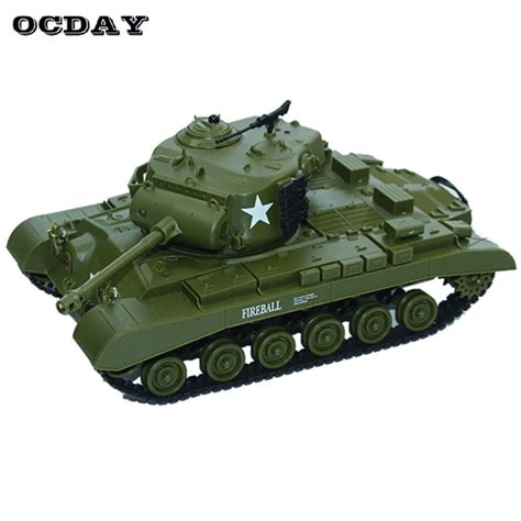 2.4G Infrared RC Tanks Toy Battle M26 Emmagee Remote Control Tank ...