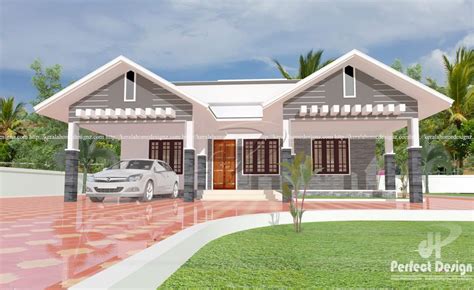 1087 Square Feet Modern Single Floor Home Design | Homes in kerala, India