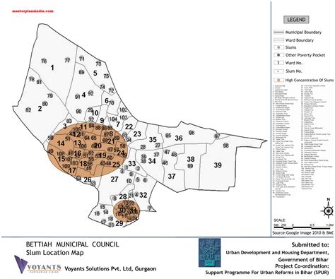 Bettiah Slums Location Map PDF Download - Master Plans India