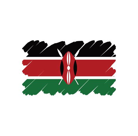 Kenya flag vector 4943593 Vector Art at Vecteezy