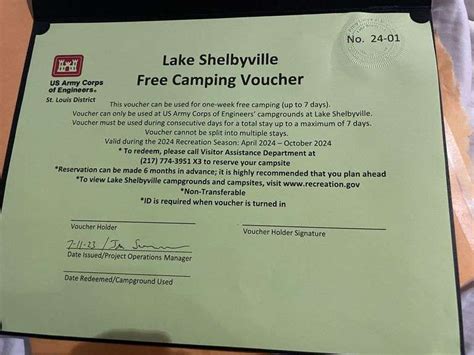 Lake Shelbyville Camping Voucher - Aumann Auctions, Inc.