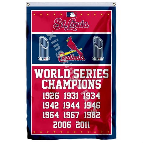 St Louis Cardinals World Series Champions Flag 3ft X 5ft Polyester MLB ...