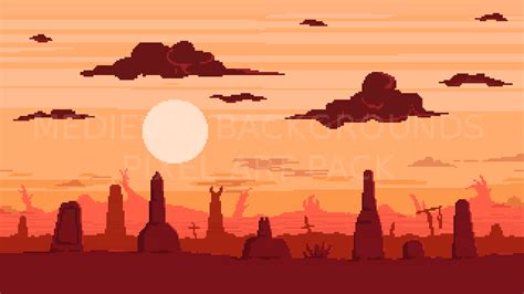 2D Pixel Art Medieval Backgrounds Pack by Arludus