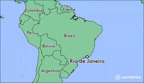 Show Rio on a map - Map showing Rio de Janeiro (Brazil)