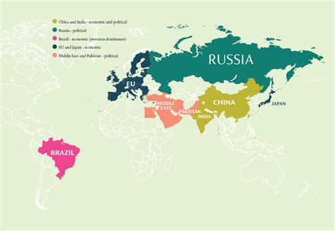 The non-US "superpowers" of the world in geopolitics : r/MapPorn