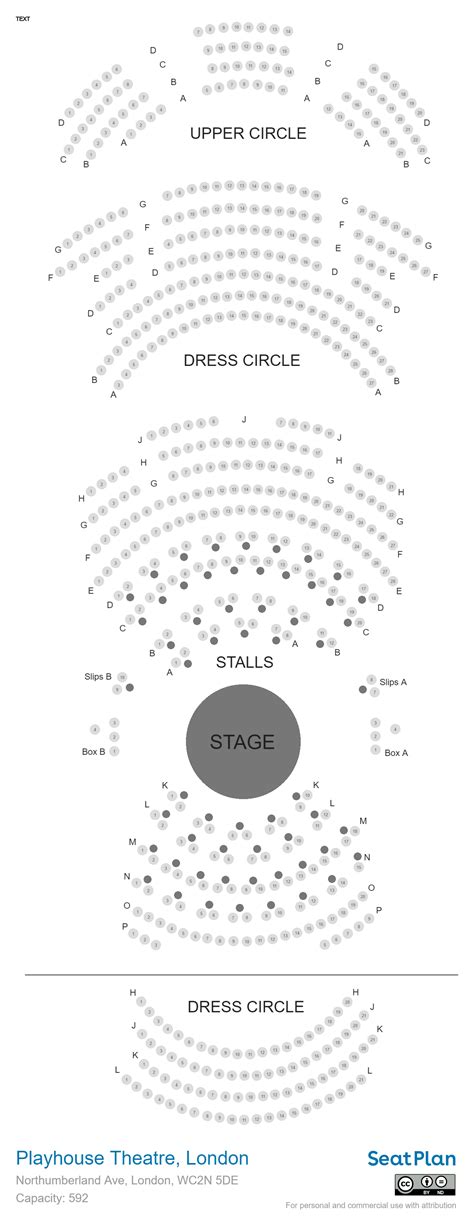 Playhouse Theatre London Seating Plan & Seat View Photos | SeatPlan