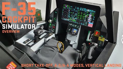 F-35 cockpit simulator: overview, short take-off, A-G/A-A modes ...