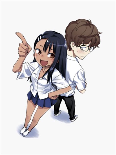 "Nagatoro and Senpai" Sticker for Sale by Gorimbo | Redbubble