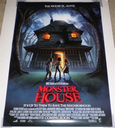 MONSTER HOUSE MOVIE POSTER Double Sided ORIGINAL ROLLED 27x40 | eBay