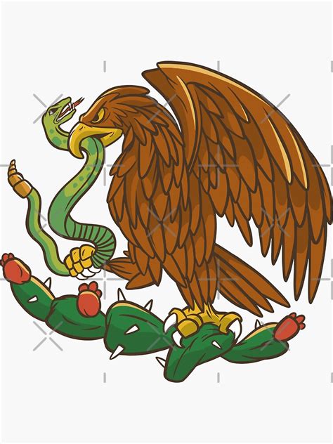 "Mexican Eagle, Mexican Flag" Sticker for Sale by DerSenat | Redbubble