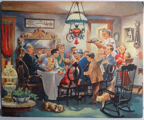 1950s Holiday dinner. Thanksgiving Pictures, Vintage Thanksgiving ...