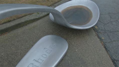 Giant Heroin Spoon Art Is Moved Again, to Drugmaker’s Gates in RI – NECN