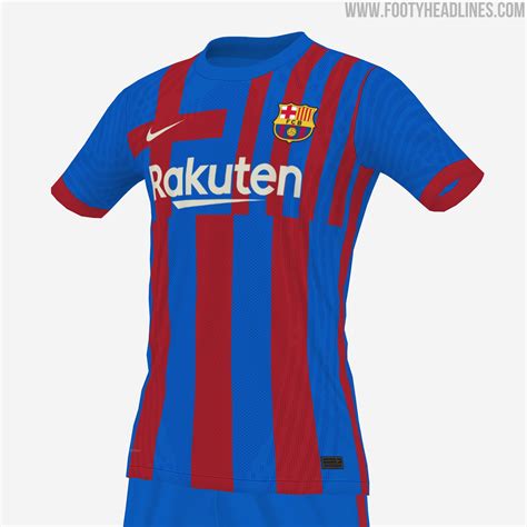 Using Leaked Home Design: FC Barcelona 21-22 Full Crest Kit Concept ...