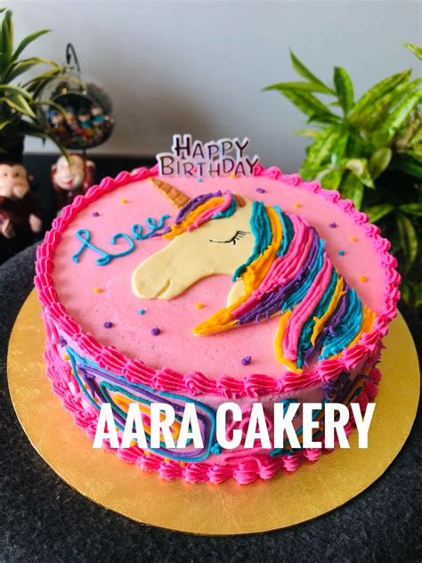 Unicorn birthday cake, Food & Drinks, Homemade Bakes on Carousell