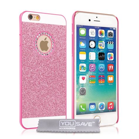 Yousave Accessories iPhone 6 and 6s Flash Diamond Case - Pink | Iphone ...