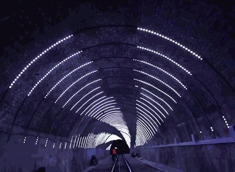 angus muir turns wellington cable car tunnel into a luminous LED ...