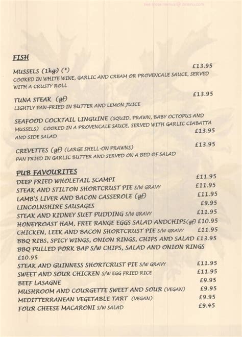 Menu at The Green Man pub & bar, Lewes, Lewes Rd