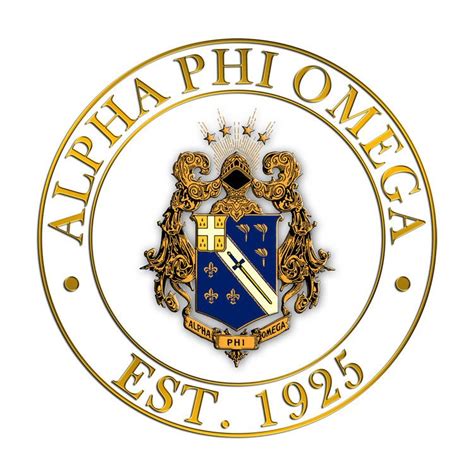 Alpha Phi Omega Circle Crest Decal SALE $6.99. - Greek Gear®