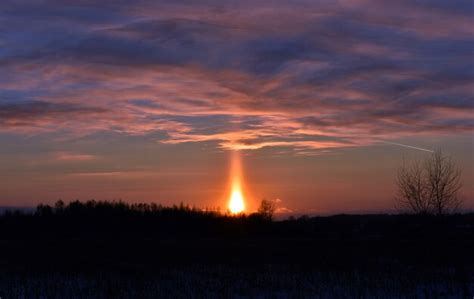 Premium Photo | Bright red sunset in the winter field