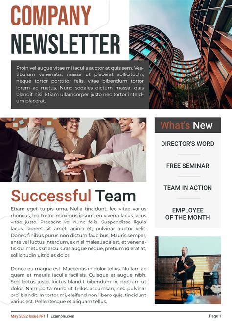 Word Newsletter Templates Free Download