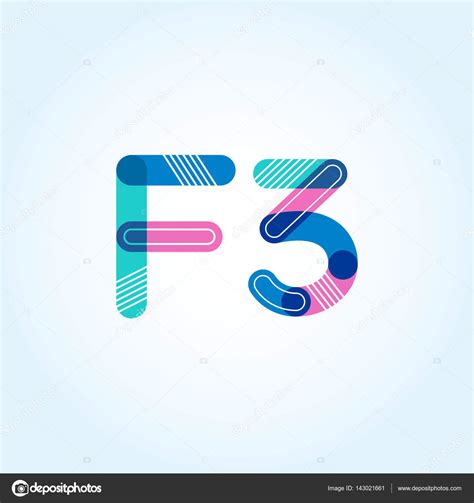 F3 letter and number logo icon — Stock Vector © brainbistro #143021661