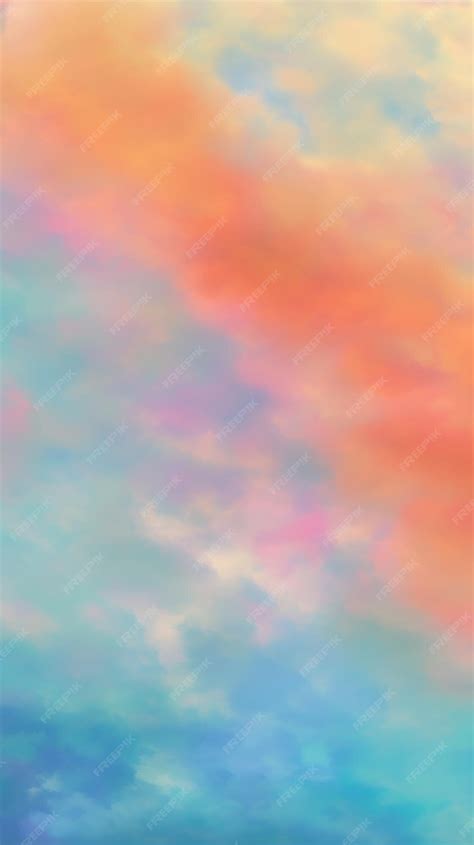 Premium AI Image | A colorful sky with clouds and the word cloud on it