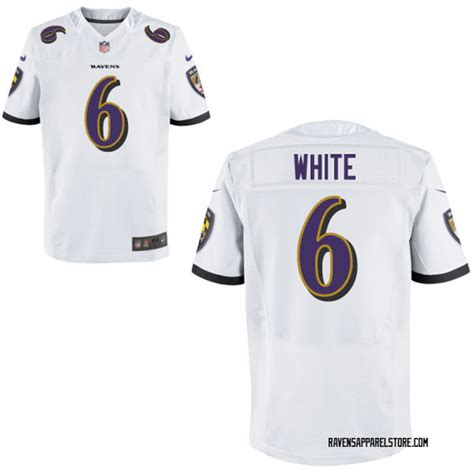 Nike Tim White Baltimore Ravens Elite White Mens Jersey - Men's