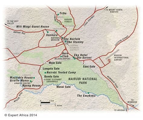 Nairobi National Park Map