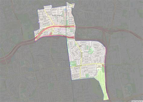 Map of Roslyn Heights CDP - Thong Thai Real