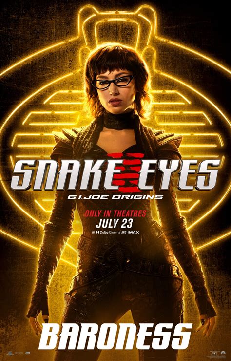 Snake Eyes Gets 8 New Character Posters: Check Out G.I. Joe In Motion