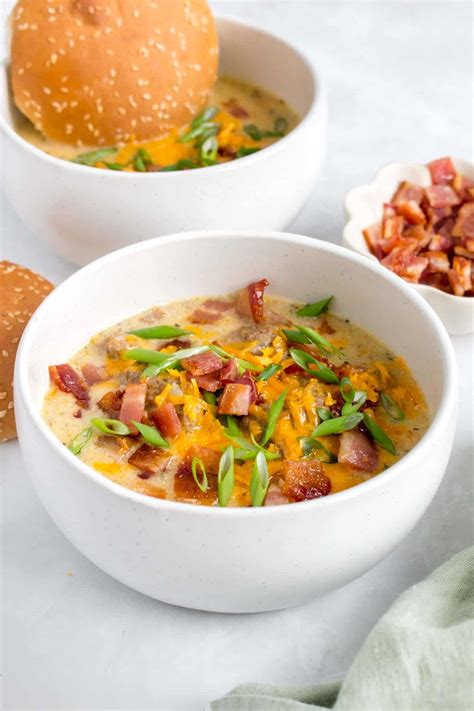 Instant Pot Cheeseburger Soup with Bacon - One Pot Only — easy recipes ...