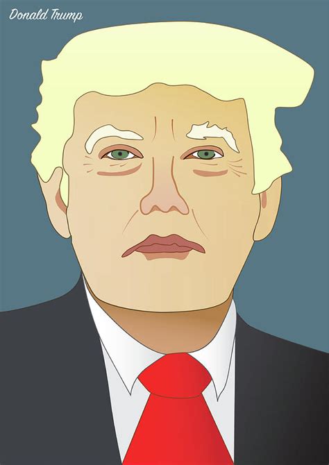 President Donald Trump Drawing by Alain De Maximy - Fine Art America