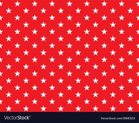 Red And White Stars Background