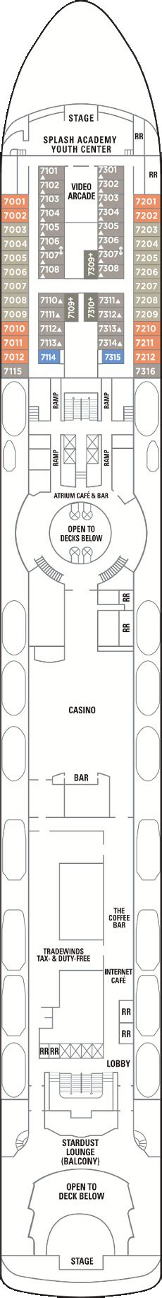 Norwegian Sky Deck Plans- Norwegian Cruise Line Norwegian Sky Cruises ...