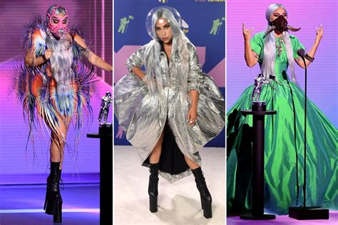 Lady Gaga wears parade of high-fashion face masks at 2020 VMAs