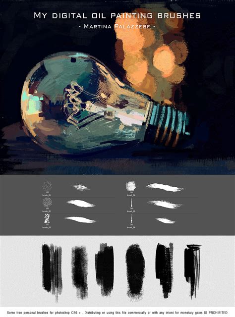 My digital oil painting brushes (FREE) - for Photoshop :: Behance