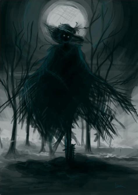 Scarecrow | Dark fantasy art, Shadow art, Horror art