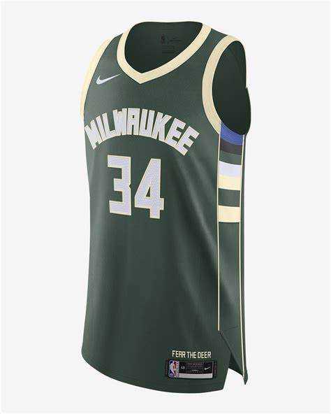 Giannis Antetokounmpo Bucks Icon Edition 2020 Men's Nike NBA Authentic ...