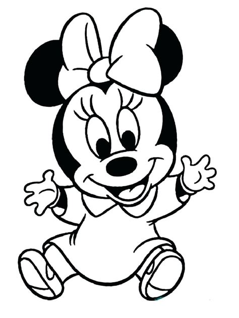 Coloring Pages | Baby Mickey Mouse Coloring Pages