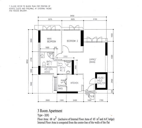 Hdb Bto 3 Room Flat Floor Plan | Floor Roma