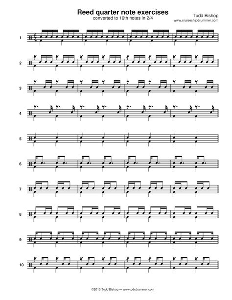 Basic 16th note rhythms – PDXdrummer