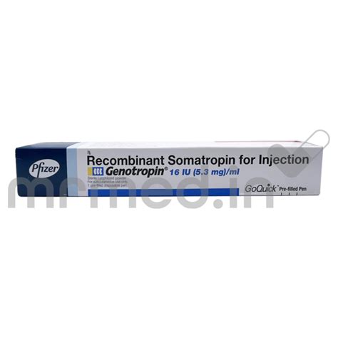 Buy GENOTROPIN (5.3MG/ML) 16IU INJECTION Online: Uses, Price, Dosage ...