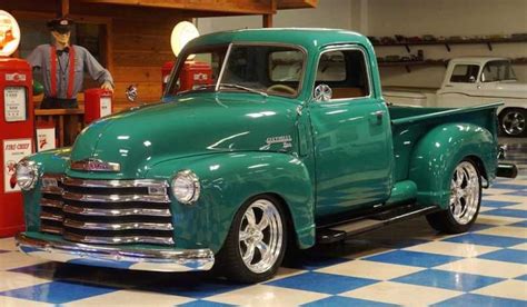 1950 Chevrolet Chevy 5 Window Pickup Truck Teal Green Classic | Etsy