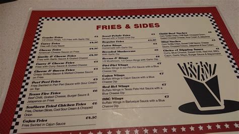 Menu at Shake Dog fast food, Drogheda, Drogheda Town Centre