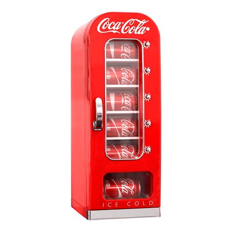 Buy Koolatron Coca-Cola Retro Vending Machine Style 10 Can Mini Fridge ...